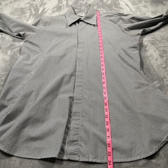 Planet Lauren G Shirt Sz 2 10-14 Artist Smock Tunic Lagenlook Flowy Striped Flaw - Picture 11 of 13